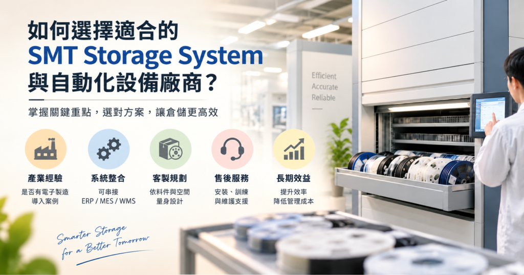 
SMT Storage System與自動化倉儲設備，