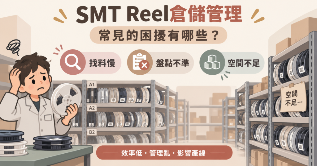 SMT Reel管理效率太低？解決Tape Reel找料、盤點與庫存管理3大難題