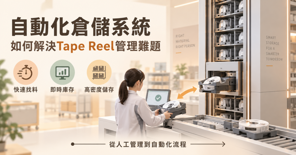 SMT Reel管理效率太低？解決Tape Reel找料、盤點與庫存管理3大難題